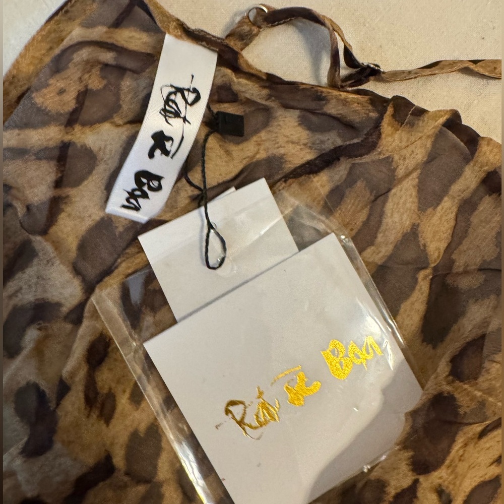 NWT Rat & Boa Valentina Leopard Print Dress ~ Coachella festival - Picture 7 of 10
